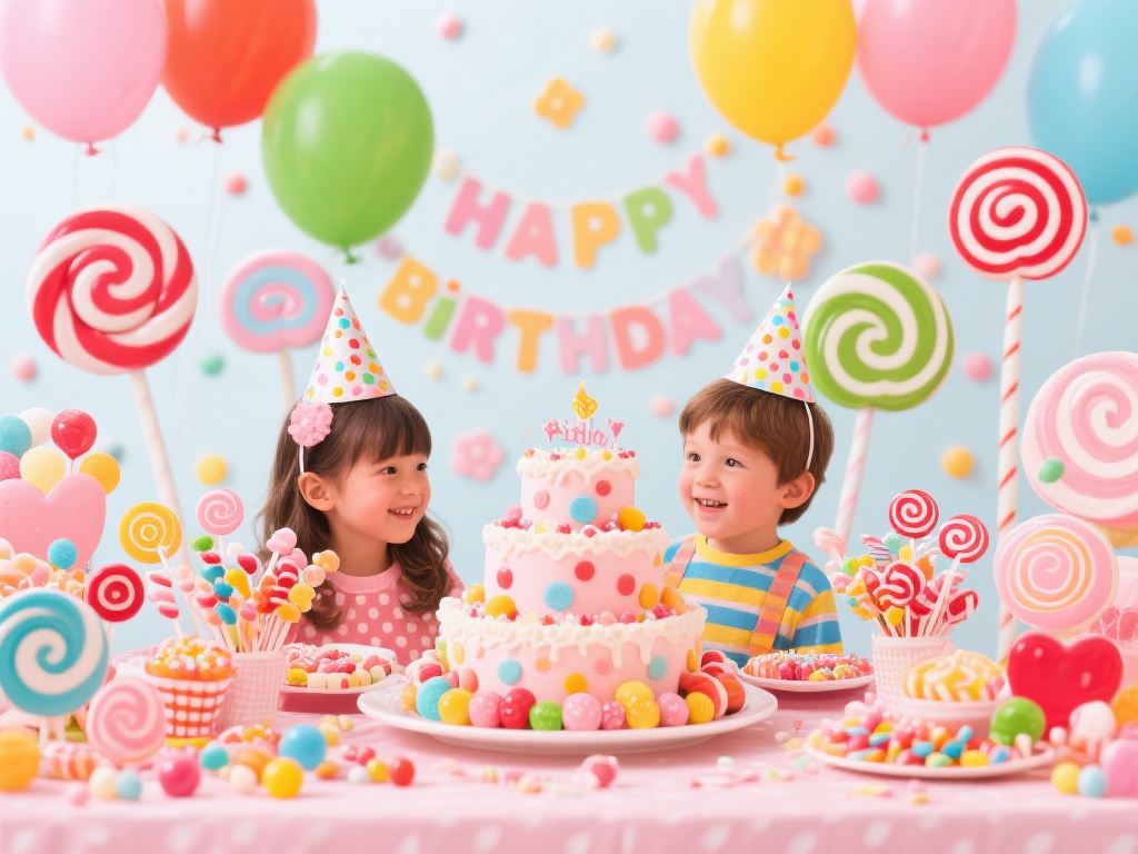 甜蜜狂欢之旅：定制梦幻糖果生日盛宴