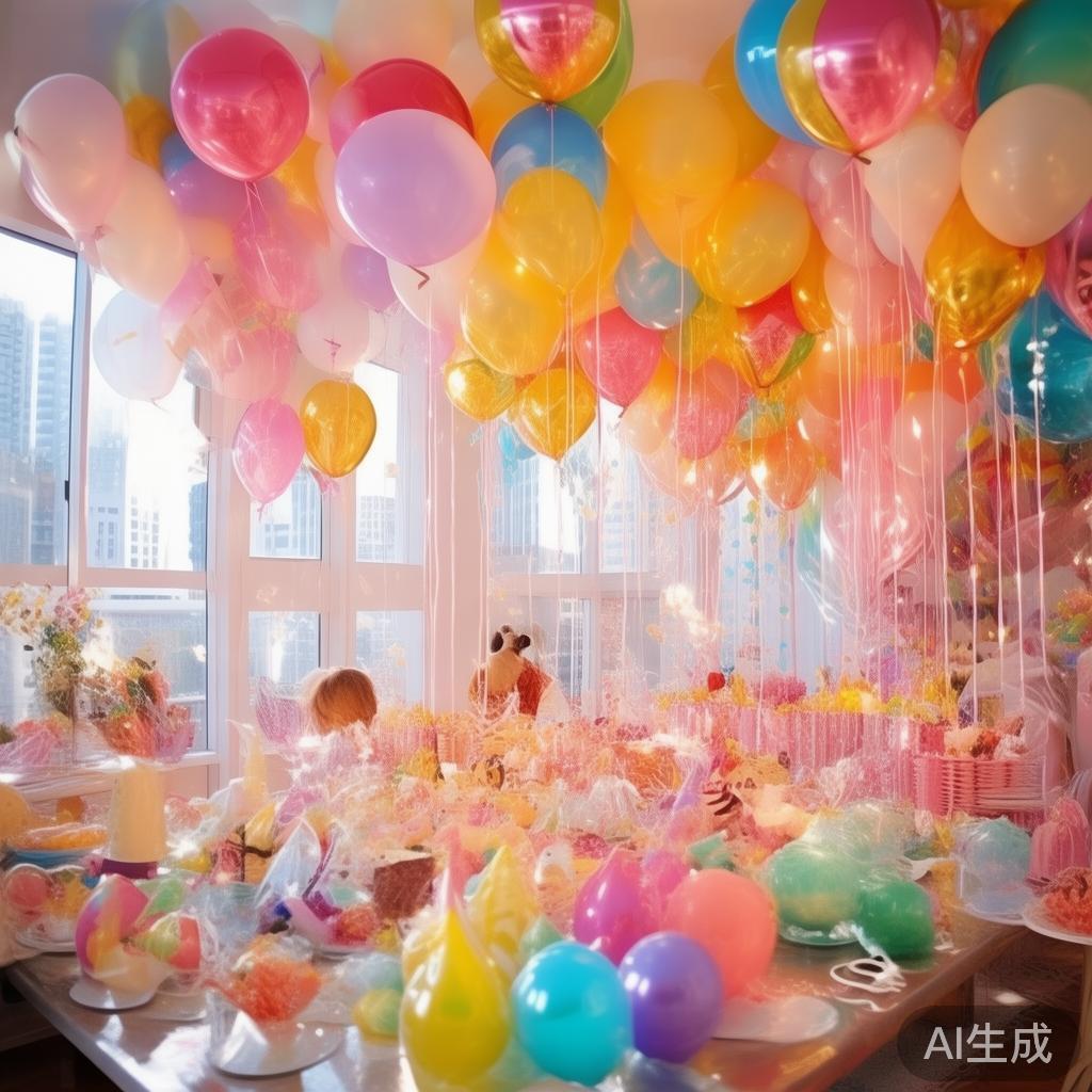 梦幻甜美糖果气球派对的盛大欢乐盛宴
